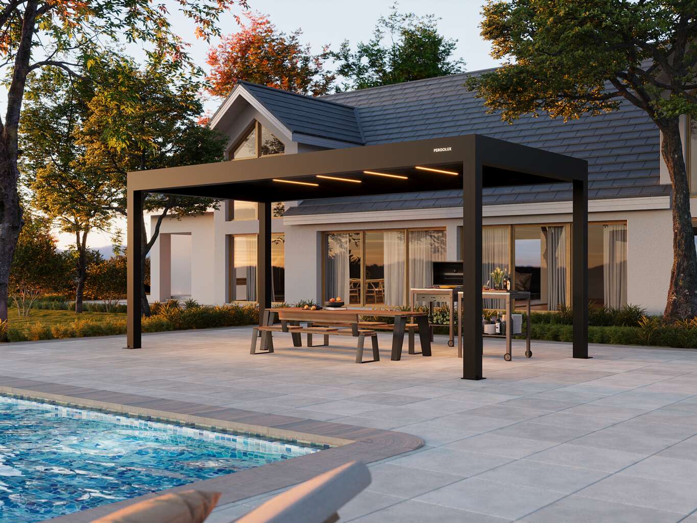 4x Faster louvre Assembly with 4th Generation PERGOLUX Pergolas